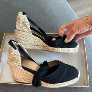 Castaner Carina Black Wedge USA 6